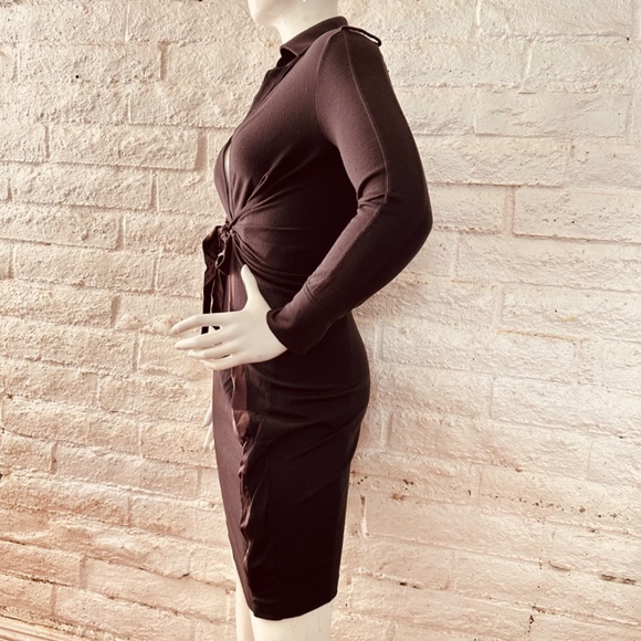 Salvadore ferragamo dress brow super elegant size s - Picture 8 of 9